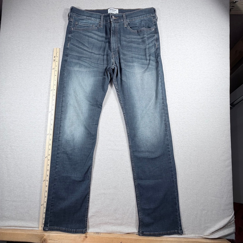 Denizen Levi's 232 Slim Straight Jeans Mens 36x34 Medium Wash Blue Denim Pants